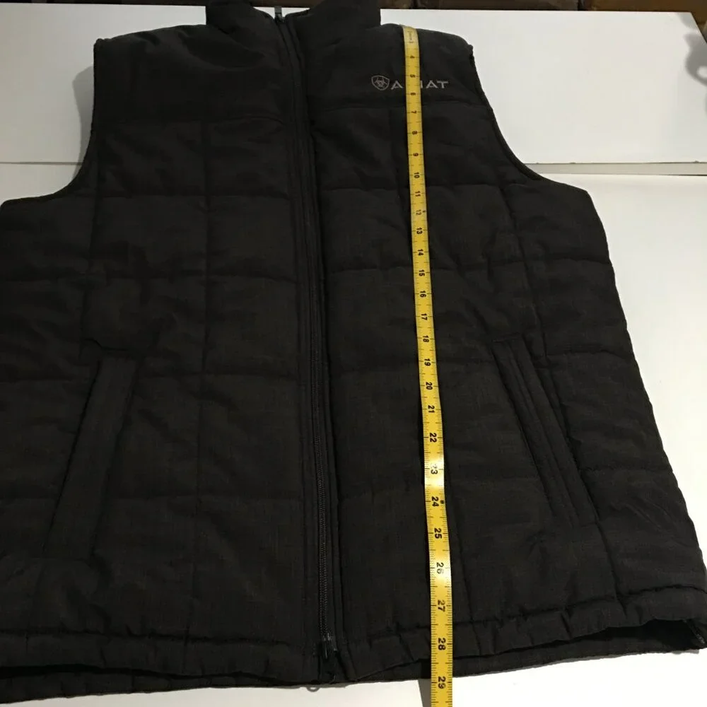 Ariat Black Quilted Puffer Vest - Picture 12 of 12